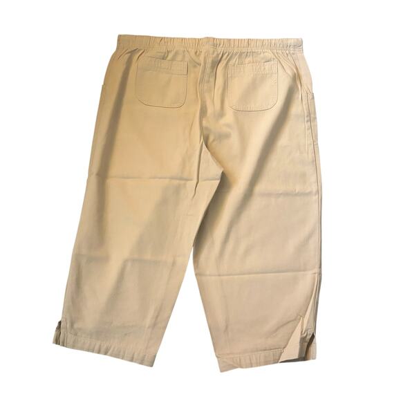 Vintage Erika Khaki Petite Cropped Pants Womens Size PL - Picture 7 of 7